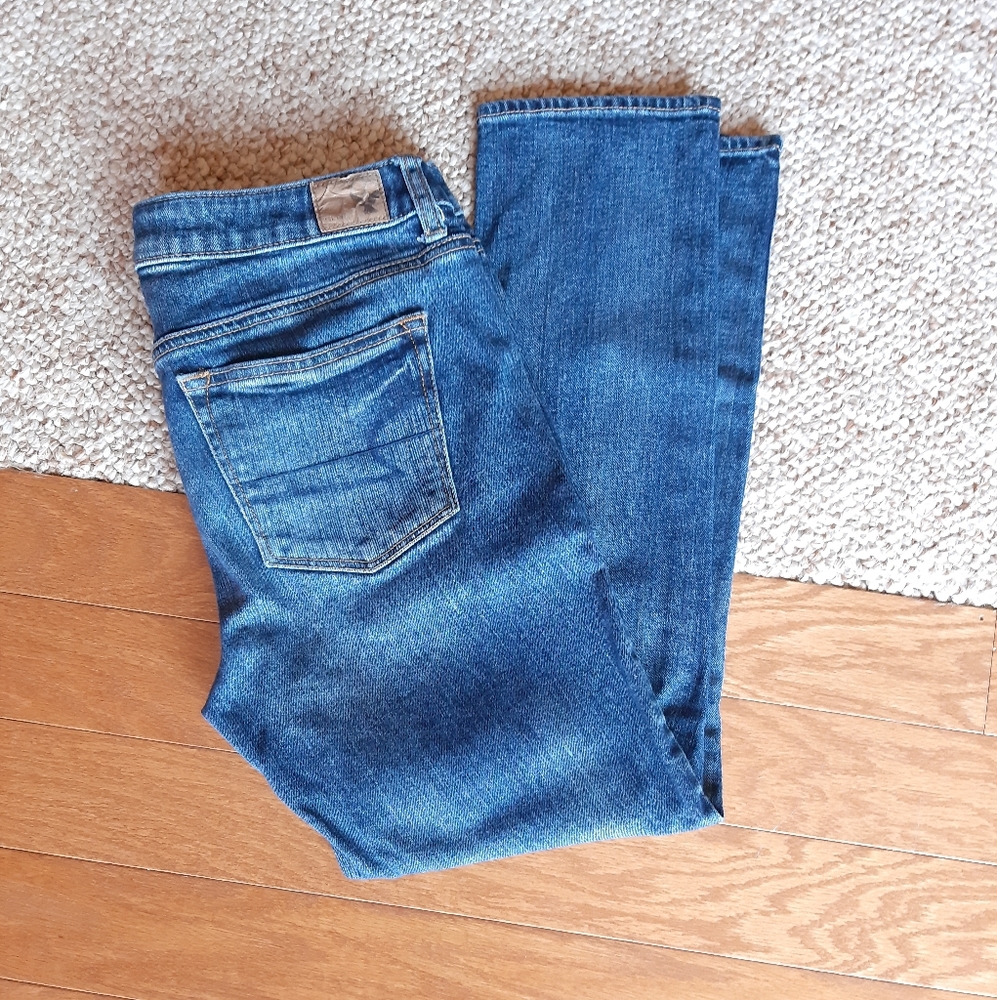 American Eagle Boy Crop Stretch Buttonfly Jeans S… - image 7